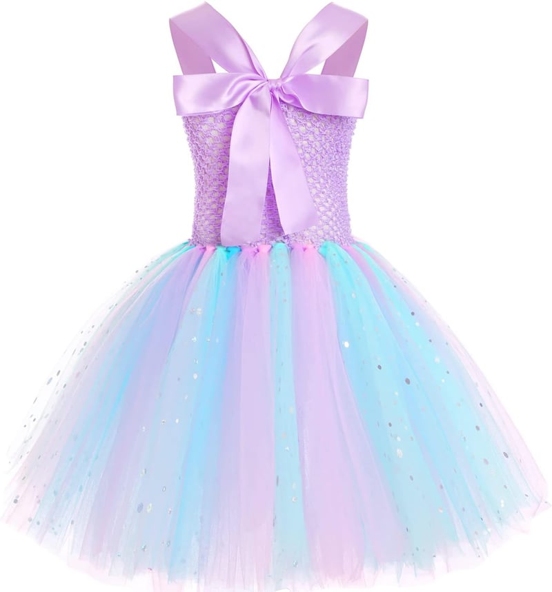 LED Light-Up Mermaid Tutu Dress for Girls, 3-8 Years