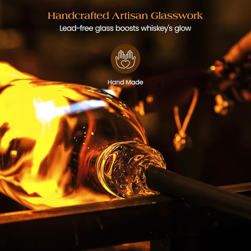 Gun Whiskey Decanter Set for Men - Birthday Gift with 2 Glasses