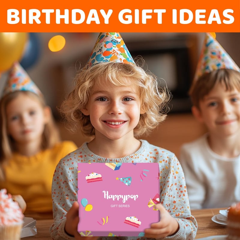 7th Birthday Gift Box for Girls - Socks with Greeting Card