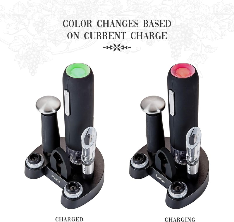 Wine Gift Set with Electric Opener, Aerator & Preserver