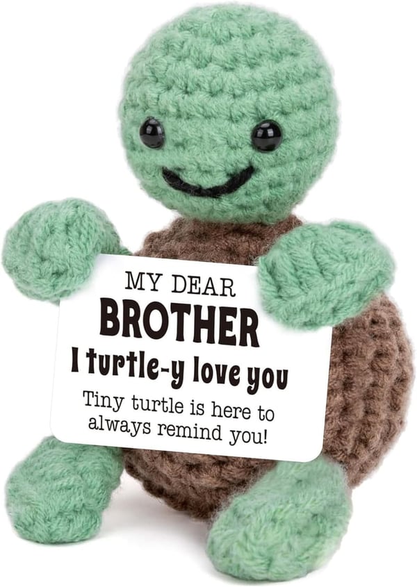 Handmade Crochet Turtle Gift for Father's Day or Birthday