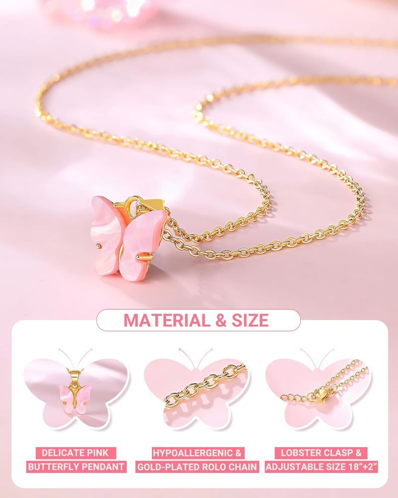 Birthday Butterfly Necklace - You Make the World Beautiful