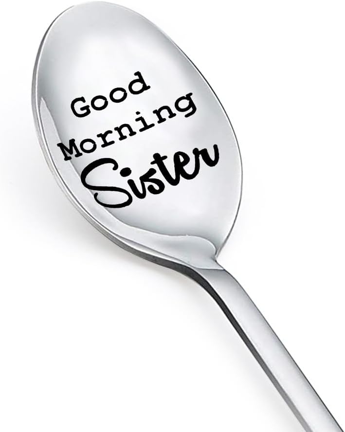 Engraved Spoon Gift for Big Lil Sister - Birthday or Christmas