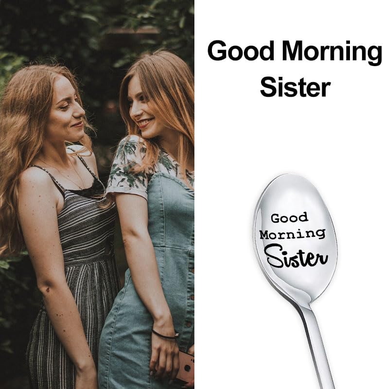 Engraved Spoon Gift for Big Lil Sister - Birthday or Christmas