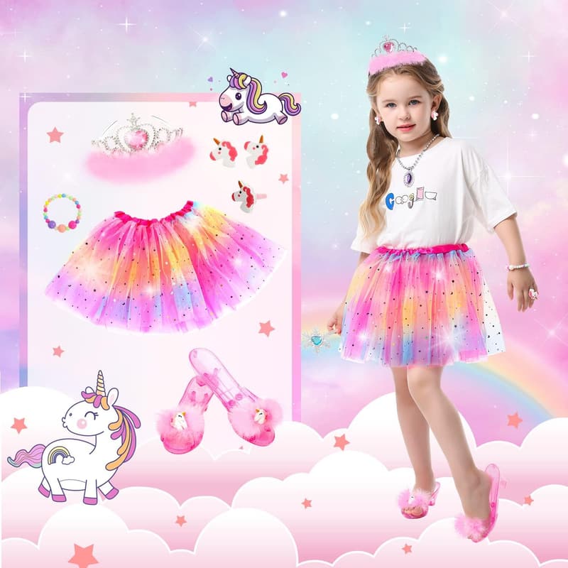 Girls' Dress Up Shoes Set - Unicorn, Mermaid & Ice Princess Themes