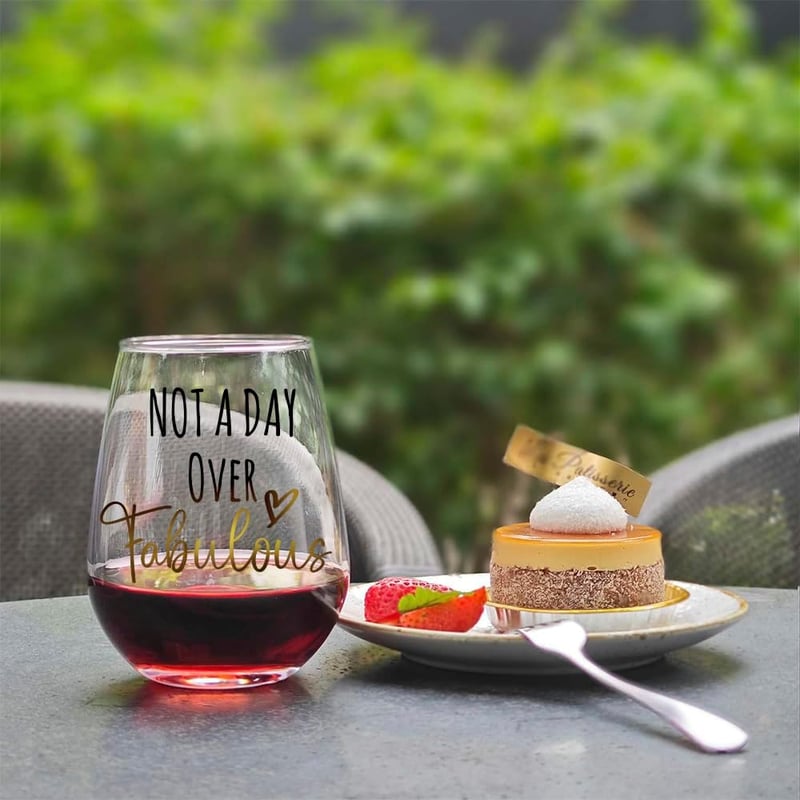Funny Birthday Wine Glass Gift for Women