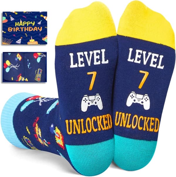 Kids' Birthday Socks for Ages 4-12 - Fun Gift Ideas