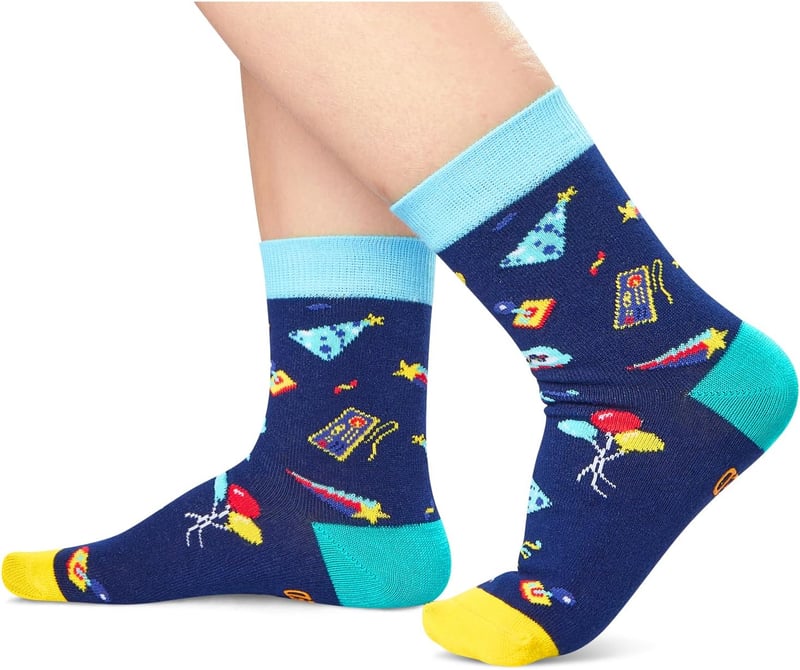 Kids' Birthday Socks for Ages 4-12 - Fun Gift Ideas