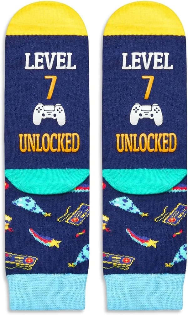 Kids' Birthday Socks for Ages 4-12 - Fun Gift Ideas