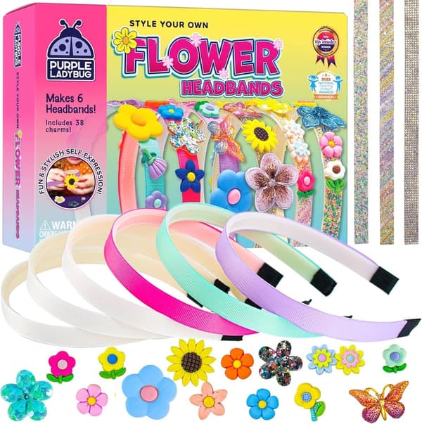 DIY Headband Making Kit for Girls - Craft Set Ages 6-9