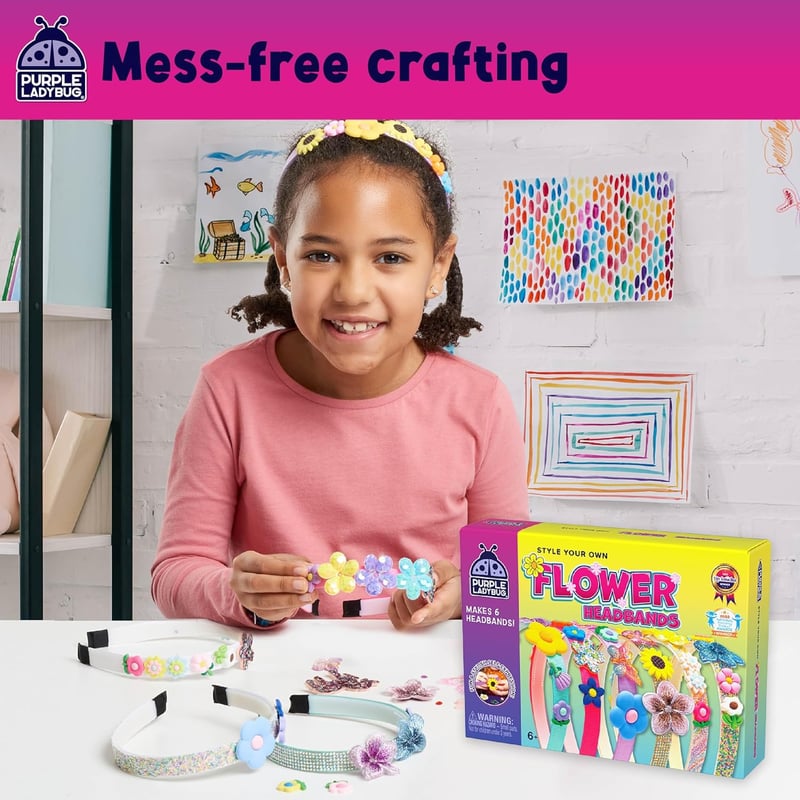 DIY Headband Making Kit for Girls - Craft Set Ages 6-9