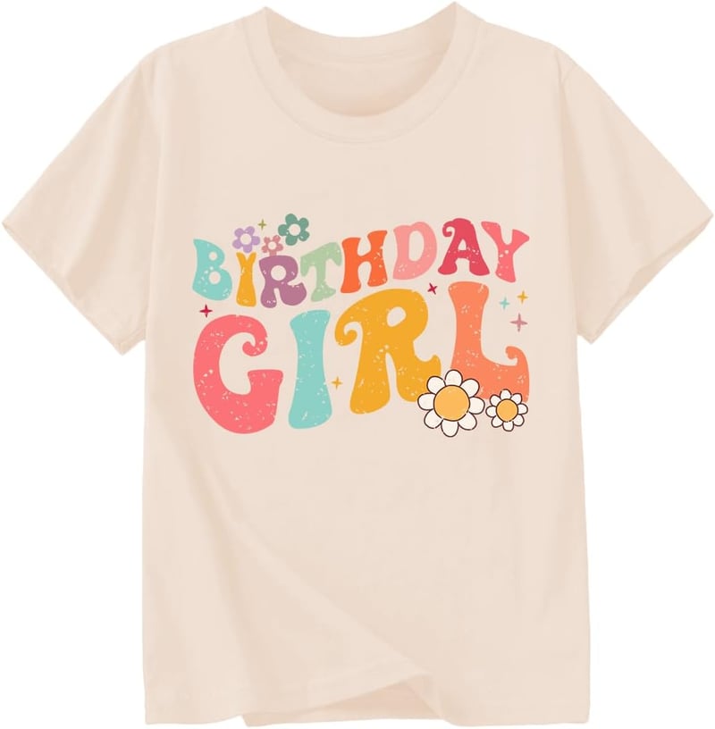 Birthday Girl Cotton Tee - Short Sleeve (2nd to 9th Birthday)