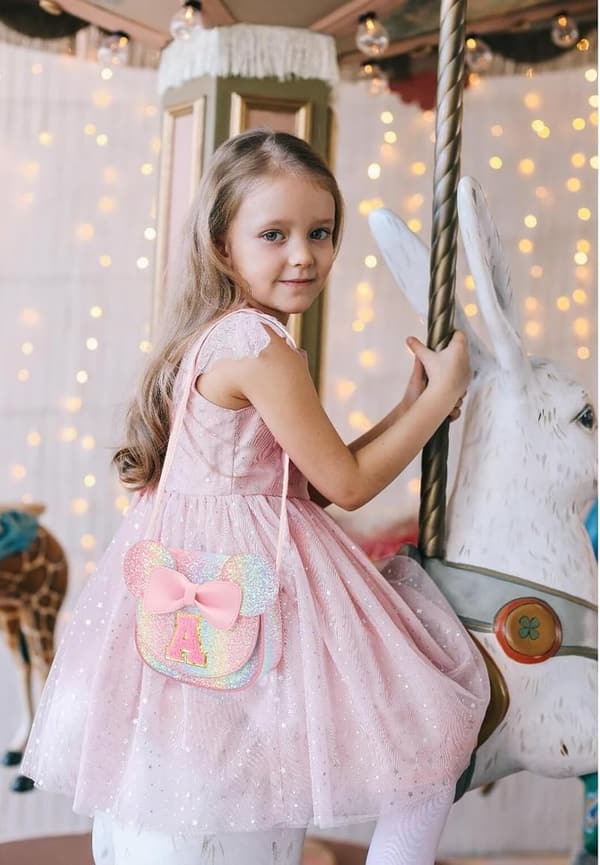 Toddler Girl's Initial Purse for Birthday Gifts