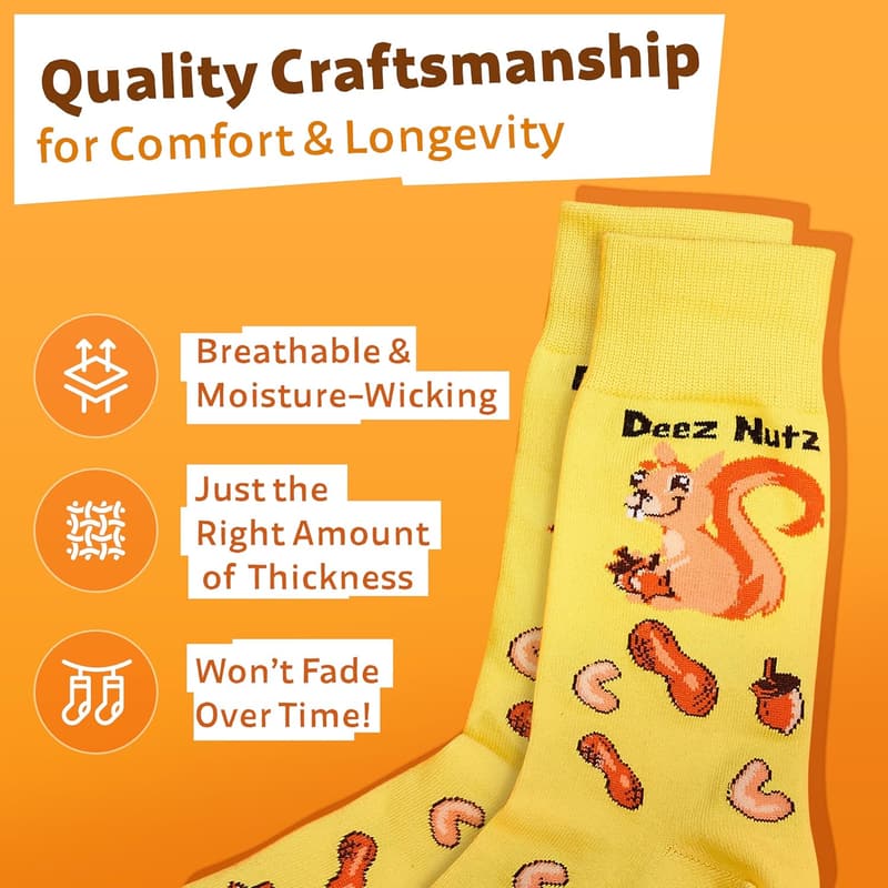 Unique Groomsmen Gift: Funny Novelty Socks for All