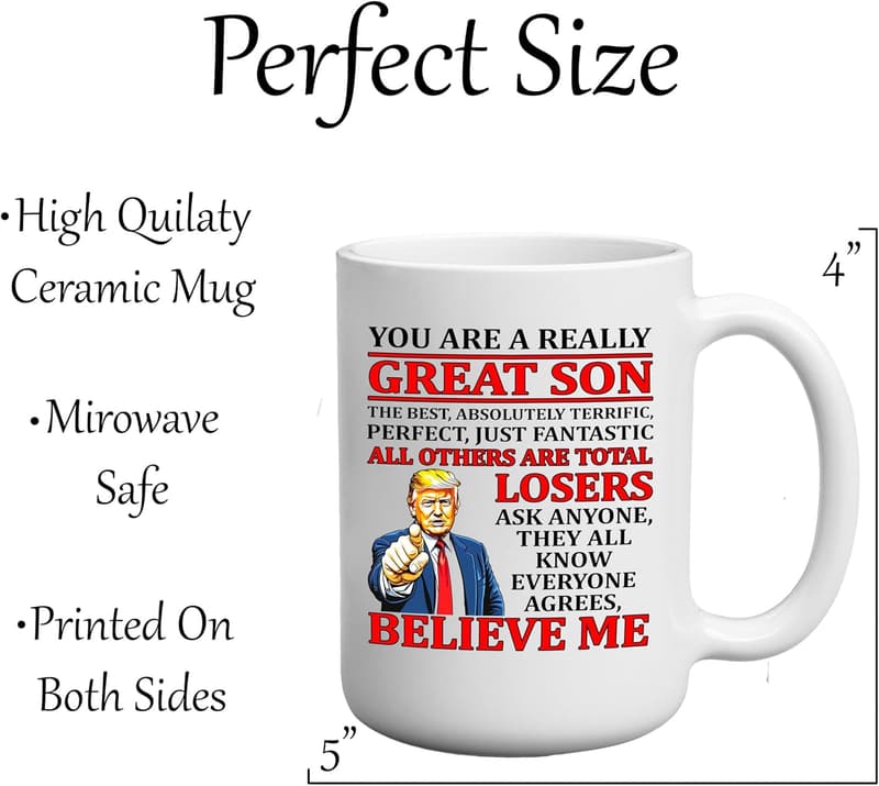 Sarcastic Coffee Mug for Son - Funny Gift Idea