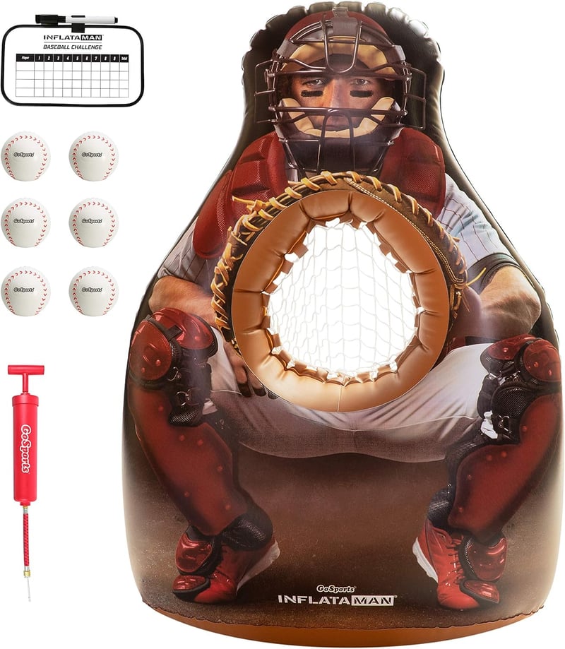 Inflatable Batting Toss Challenge - Baseball Pitching Game