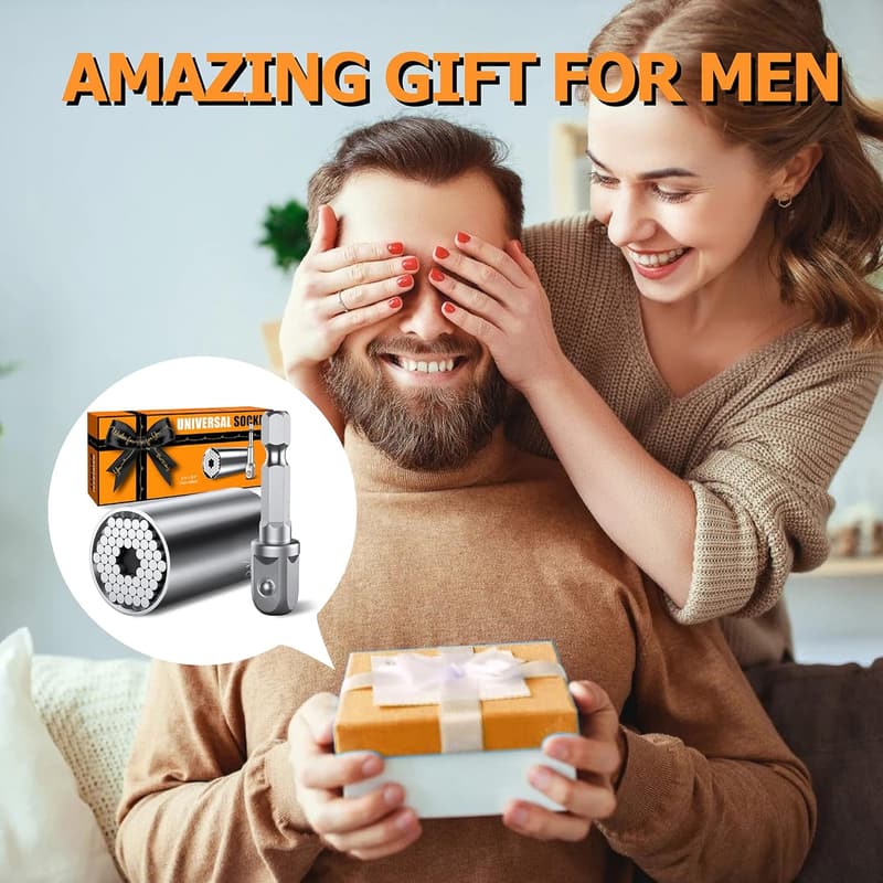 Universal Socket Tool Gift for Men - Christmas Stocking Stuffer