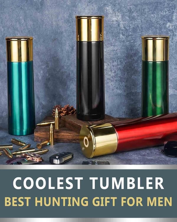 25oz Black Shotshell Tumbler for Hunters - Unique Christmas Gift