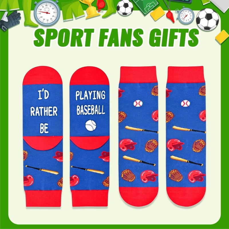Sports Gift Set for Boys - Soccer, Baseball, Basketball, Hockey