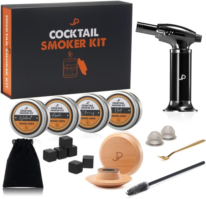 Cocktail Smoker Kit with Wood Chips – Perfect Gift for Dad