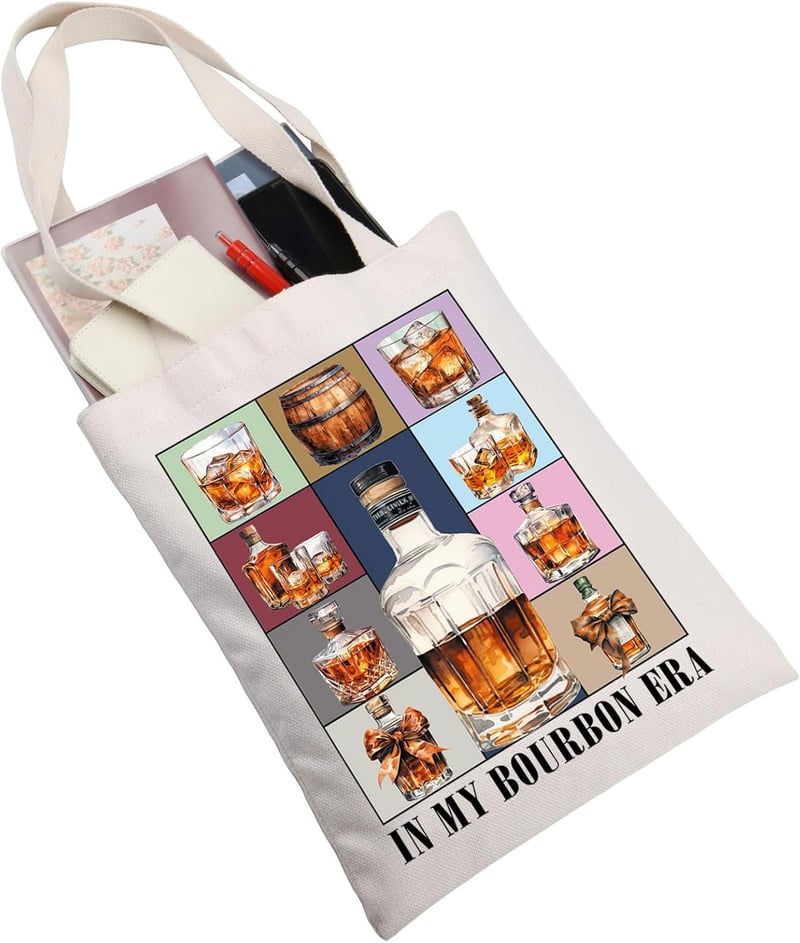 Bourbon Lover Tote Bag - In My Bourbon Era Design