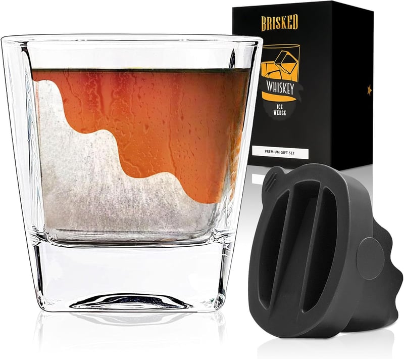 Whiskey Wedge Glass Set - Perfect Gift for Men