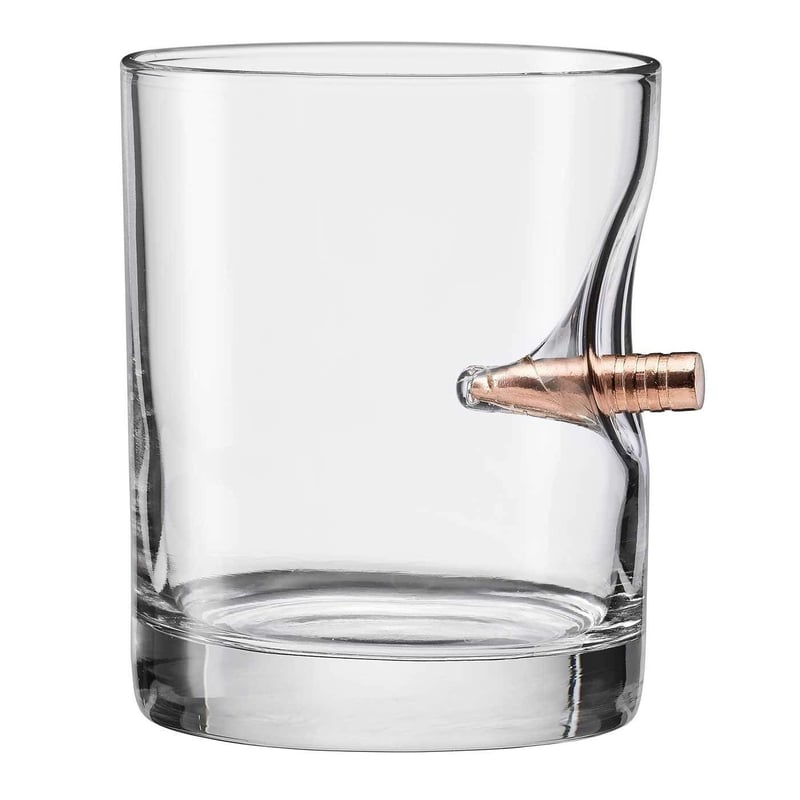 Real .308 Bullet Rocks Glass - 11oz, Made in the USA