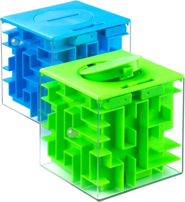 Money Maze Puzzle Box Set for Kids and Teens - Fun Cash Gift