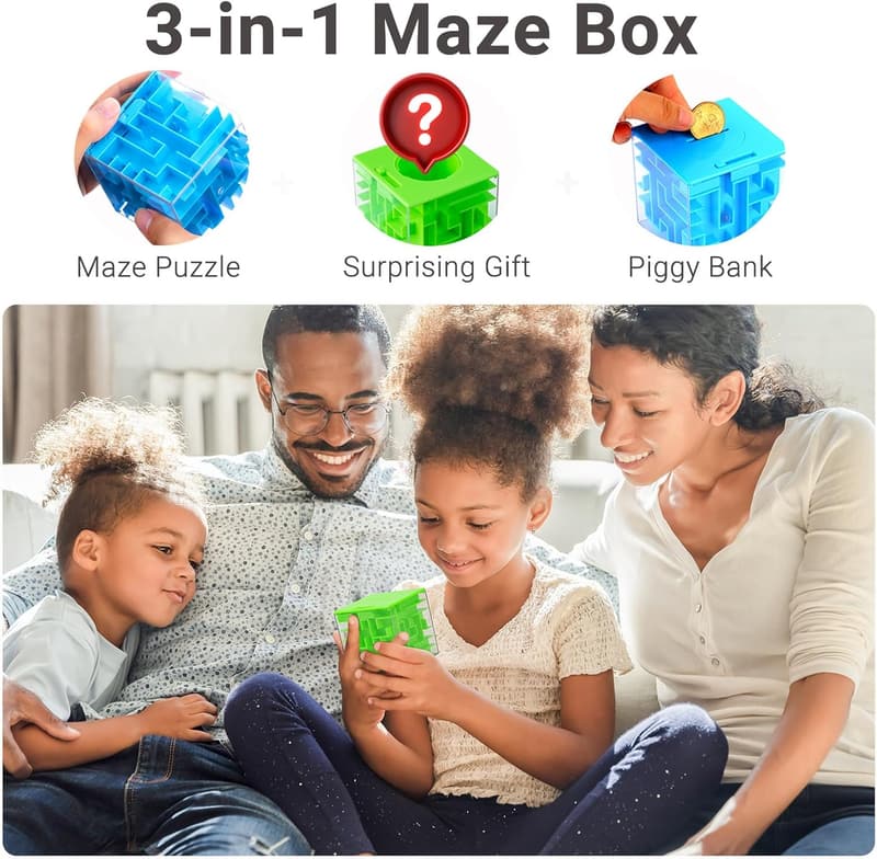 Money Maze Puzzle Box Set for Kids and Teens - Fun Cash Gift