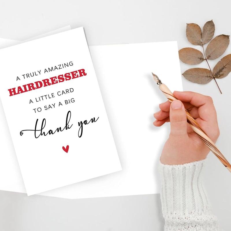 Hair Stylist Appreciation Thank You Card for Professionals