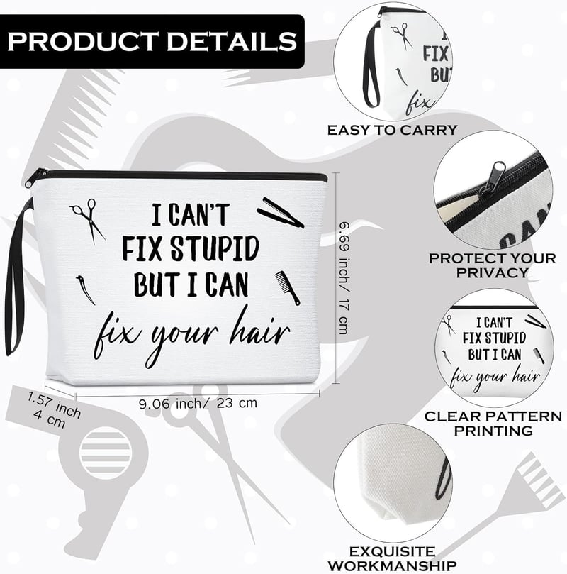 Inspirational Hair Stylist Tote & Makeup Bag Set