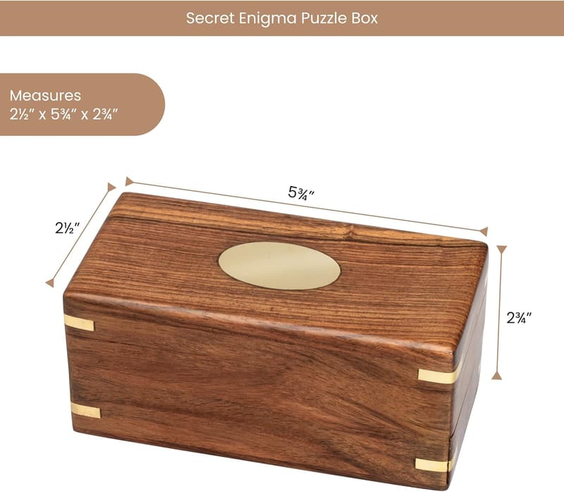 Secret Enigma Puzzle Box - Camouflage Cash Holder Game