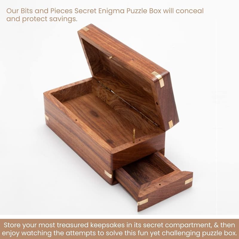 Secret Enigma Puzzle Box - Camouflage Cash Holder Game