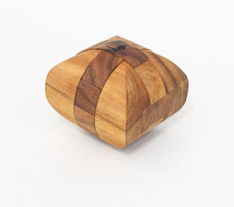 3D Wooden Puzzle Brain Teaser – Handcrafted Logic Game for Adults