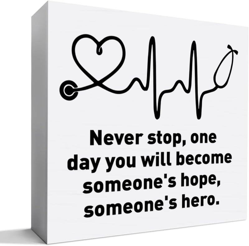 Medical Graduation Gift: Nurse & Doctor Wooden Box Sign Decor
