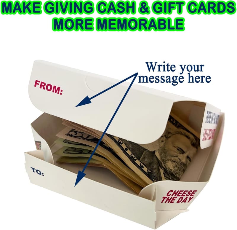 Funny Mini Pizza Box Cash Holder - Unique Birthday Gift for Teens
