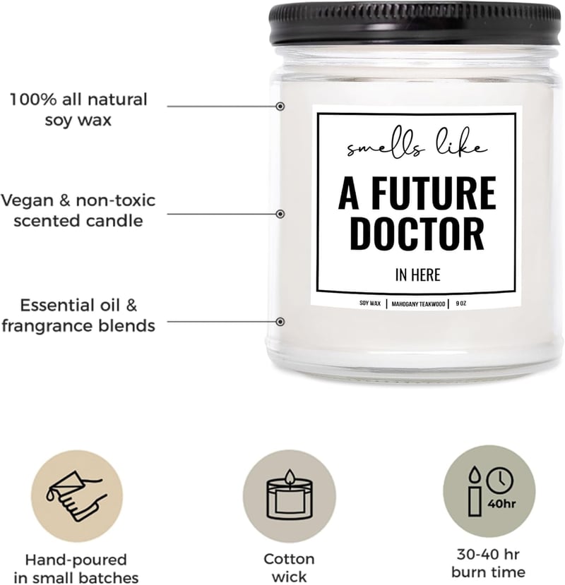 Future Doctor Candle 9 oz - Gift for Medical Students
