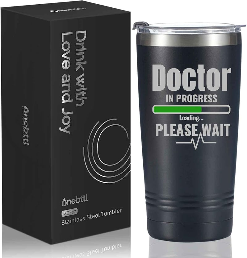 Graduation Gift: 20oz Engraved Travel Mug for Med Students