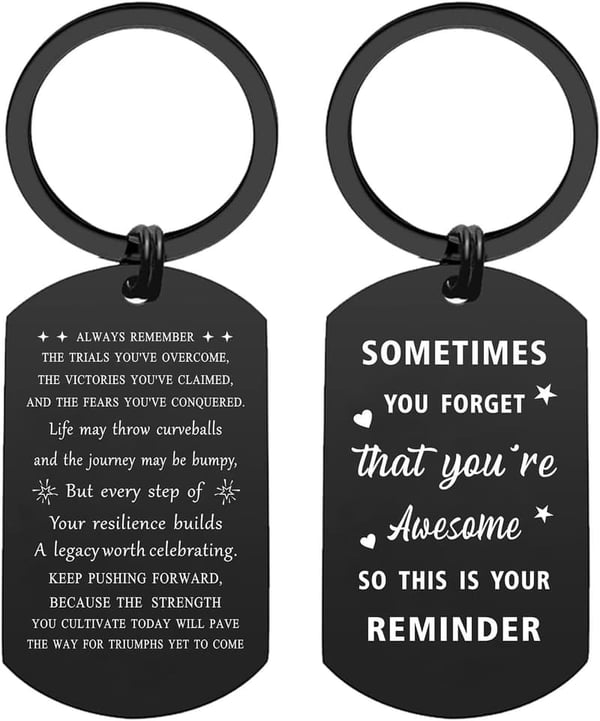 Inspirational Keychain for Men - Perfect Gift for Father's Day