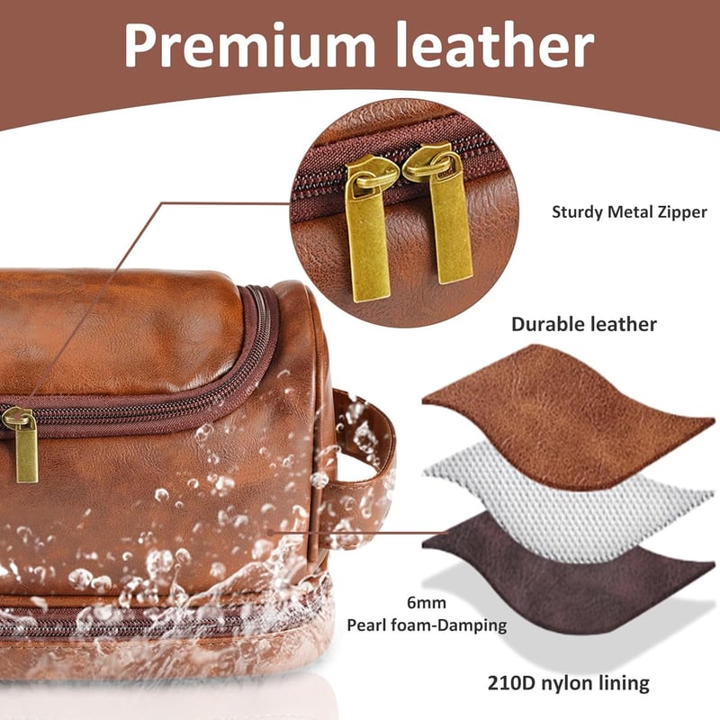 Personalized Handcrafted Toiletry Bag for Father's Day