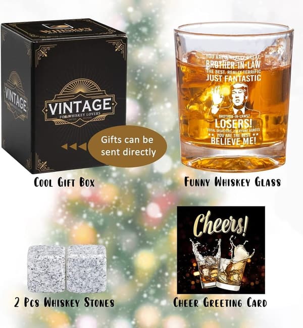 Father's Day Whiskey Gift Set for Brother-in-Law