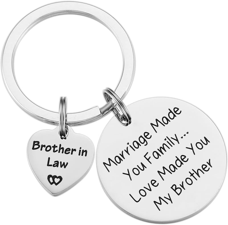 Funny Keychain Gift for Brother-in-Law from Sister-in-Law