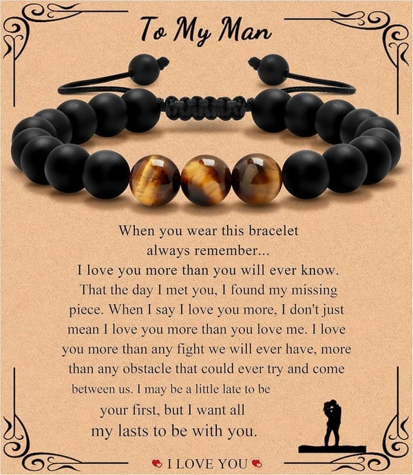 Tiger Eye Bracelet for Men - Perfect Gift for Father's Day