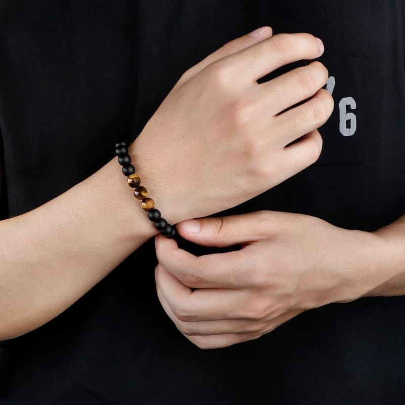 Tiger Eye Bracelet for Men - Perfect Gift for Father's Day