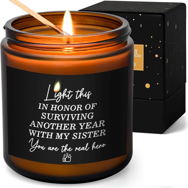 Funny Lavender Scented Candle for Brother-in-Law 7 Oz