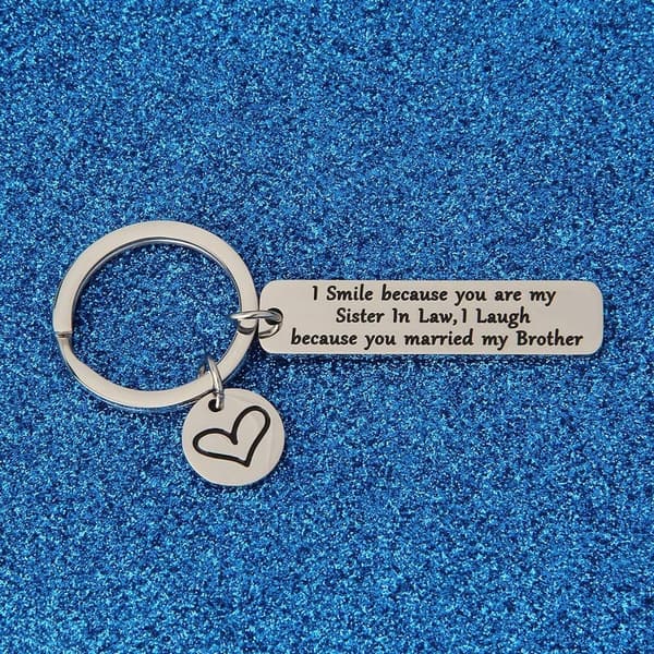 Sister/Brother-in-Law Wedding Gift Keychain