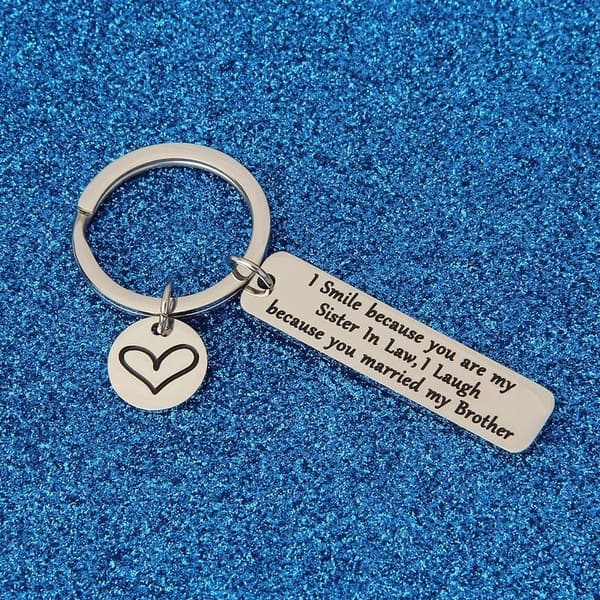 Sister/Brother-in-Law Wedding Gift Keychain