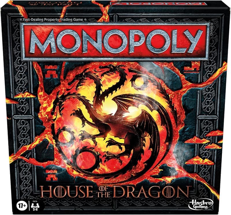 House of the Dragon Monopoly Board Game | Ages 17+ | 2-6 Players