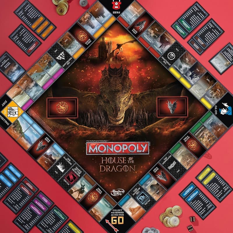House of the Dragon Monopoly Board Game | Ages 17+ | 2-6 Players