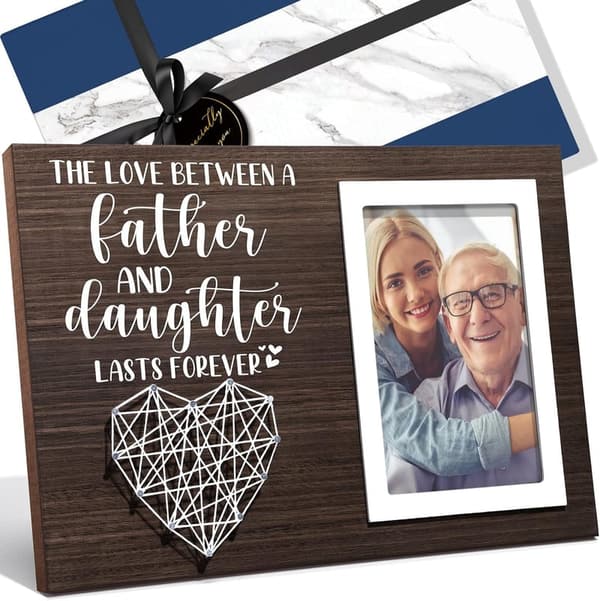 Father's Day Unique Picture Frame for Dad - 4x6 Photo